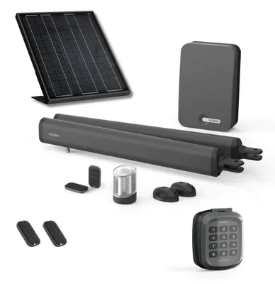 Produktbild von Solarantrieb für Flügeltore + Digicode - Zylindermotor - Teha 410