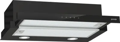 Produktbild von Gorenje TH 64E4BG Zwischenbauhaube Flachschirmhaube, Abluft- und Umluft, schwarz