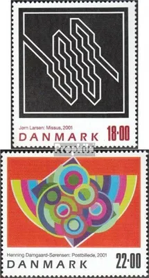 Produktbild von Briefmarken Dänemark 2001 Mi 1285-1286 (kompl.Ausg.) postfrisch Kunst