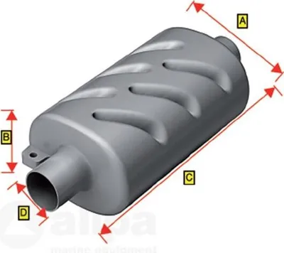 Immagine prodotto di Silenziatore Di Scarico In Plastica 90 Mm