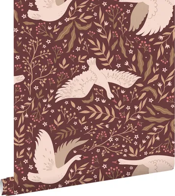 Obrázek produktu pro ESTAhome tapety labutě vínově červená 50 x 900 cm