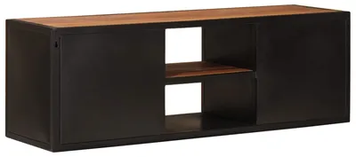 Image de Meubles TV avec étagère et compartiment de rangement, dimensions : 105 x 30 x 35 cm