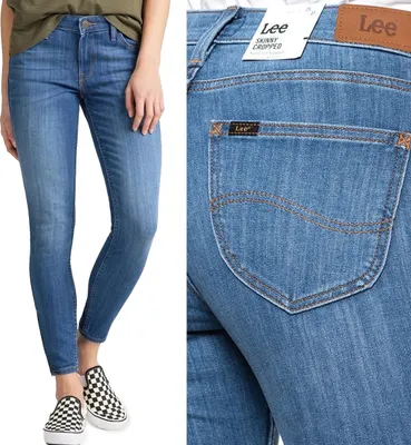 Produktbild von LEE, Damen Jeanshose, Skinny fit, SCARLETT CROPPED, W29 L31, Blau, Jeans, baggyjeans, buggy