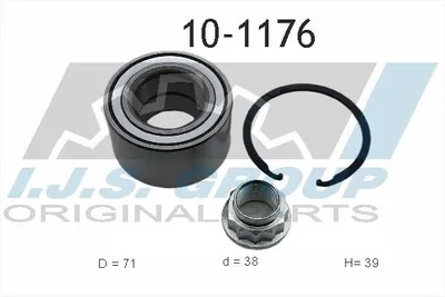 Produktbild von IJS GROUP Radlagersatz Vorne für TOYOTA Yaris Schrägheck (P1) 71mm 10-1176