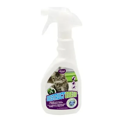 Zdjęcie produktu dla Spray neutralizujący zapachy dla zwierząt - AIMÉ - SDESTRUCT'ODEUR dla kotów lub gryzoni - 500 ml - Zapach konwalii