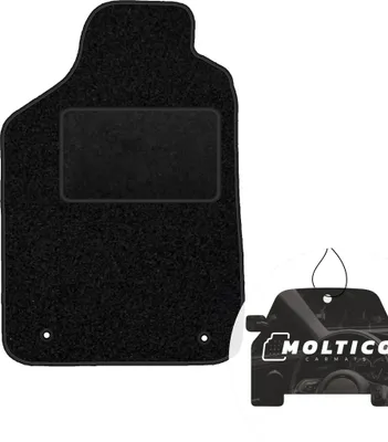 Immagine prodotto di moto-MOLTICO tappetino conducente auto velours lato conducente tappetini auto nero tappetino conducente 1 pezzo adatto per Audi 80 B4 1991-1995