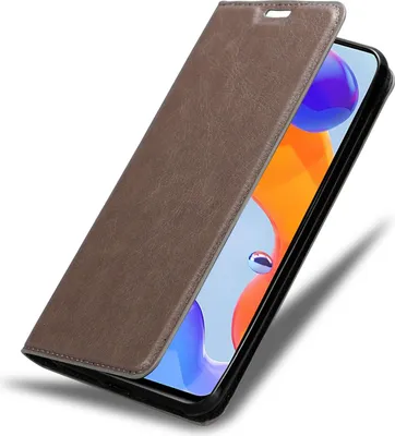 Image de Cadorabo Housse pour Xiaomi RedMi NOTE 11 PRO 4G / 5G Housse de protection marron Housse pour téléphone portable Etui Case Cover Fermeture magnétique