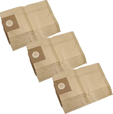 Produktbild von vhbw 30x Staubbeutel kompatibel mit Nilfisk Saltix Staubsauger - 27cm x 27cm braun