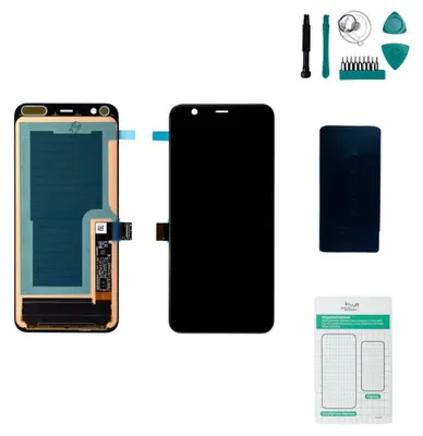 Produktbild von Ersatzdisplay Set ohne Rahmen für Google Pixel 4 schwarz 5,7 Zoll 1080x2280