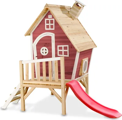 Produktbild von EXIT Fantasia 300 Holzspielhaus - rot