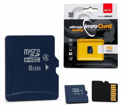 Zdjęcie produktu dla Imro karta pamięci 8GB microSDHC kl. 4