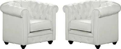 Produktbild von CHESTERFIELD 2 Sessel-Set - Aus  - Weiß
