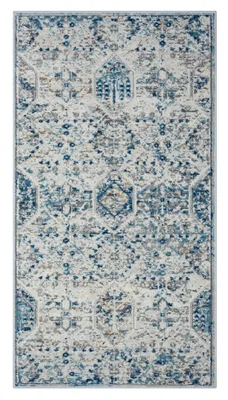 Produktbild von MY-RUG Teppich,Ylva 2, 150x80, Kurzflor-Teppich, grau blau, weich, gemütlich, mit schönem Muster, flachgewebt, rechteckig