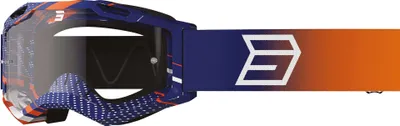 Image de Lunettes de motocross Shot Rocket Kid 2.0 pour enfants, bleu/orange, taille unique