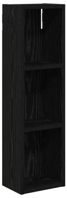 Produktbild von vidaXL Badezimmer-Wandschrank mit Regal Schwarze Eiche 20 x 14 x 70 cm