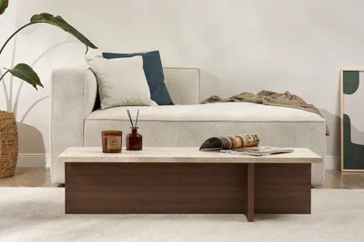 Produktbild von Skye Decor, Hochwertiger Nesting Tisch (3 Teile) - Saphir Eiche, 100% Melamin, 120 cm