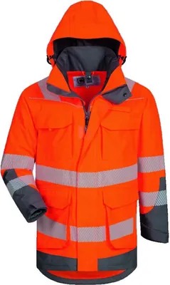 Produktbild von Elysee Warnschutz Parka Herwin 22431 Gr. L orange/grau