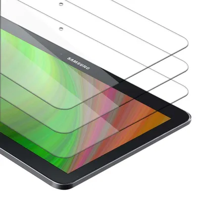 Produktbild von Cadorabo 3x Panzer Folie für Samsung Galaxy Tab 4 (10.1" Zoll) SM-T530 / T535 in Transparent Tablet Schutzfolie Tempered