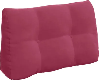 Zdjęcie produktu dla vidaXL Poduszka na plecy czerwone wino 80 x 24 x 50 cm aksamitna