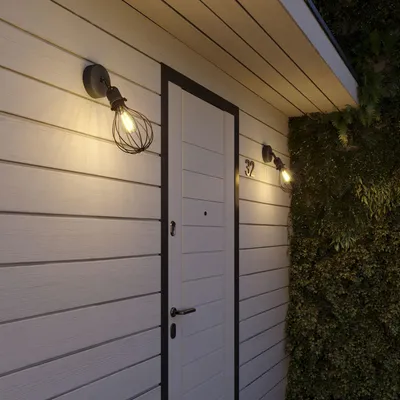 Immagine prodotto di Fermaluce per paralume EIVA con snodo orientabile, rosone e portalampada IP65 waterproof