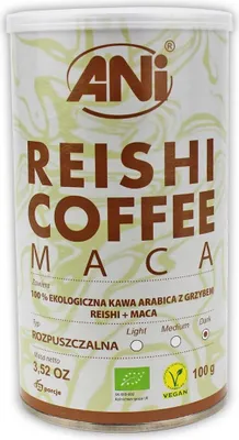 Zdjęcie produktu dla KAWA ROZPUSZCZALNA ARABICA Z REISHI I MACA100 g - ANI