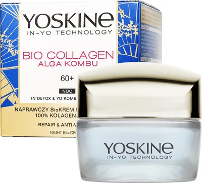 Produktbild von YOSKINE Bio Collagen 60+ Lifting Anti-Falten Nachtcreme 50ml