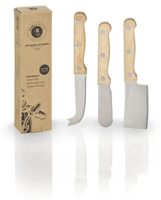 3-teiliges Kaasmesserset – Hart- & Weichkäsemesser, Streichmesser