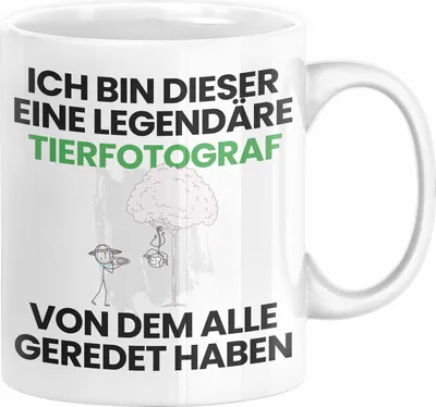 Produktbild von Tierfotograf Geschenk Tasse Lustige Geschenkidee Geburtstag für Tierfotograf Ich Bin Dieser Legendäre Tierfotograf Von Dem Alle Geredet Haben Kaffee-Becher (Weiß)