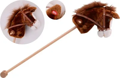 Produktbild von Johntoy 52226 Steckenpferd mit Geräusch dunkelbrau
