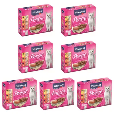 Produktbild von Vitakraft Katzenfutter Poesie DeliSauce, Multipack Fleisch - 7x 6 Beutel