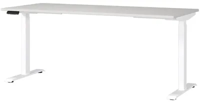 Produktbild von Schreibtisch 180cm, elektrisch höhenverstellbar, grau/weiß, JESOLO-01