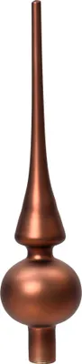 Produktbild von Christbaumspitze Glas 26cm - Espressobraun matt