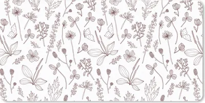 Produktbild von MuchoWow® Schreibtischunterlage Pflanzen - Muster - Blumen 80x40 cm - XXL Mauspad - Gaming Mauspad