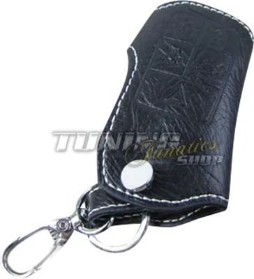 Produktbild von Schlüsseltasche Schlüsseletui Schlüssel Tasche LEDER 5-Tasten Weiss für Volvo