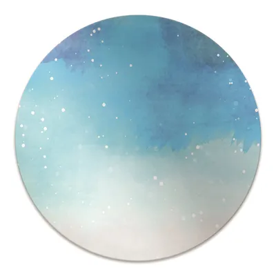 Produktbild von Rundmatte - Stuhlunterlage Bürostuhlunterlage - Rund Ø 100 cm - Bodenmatte - Fußmatte - Lackierter Himmel