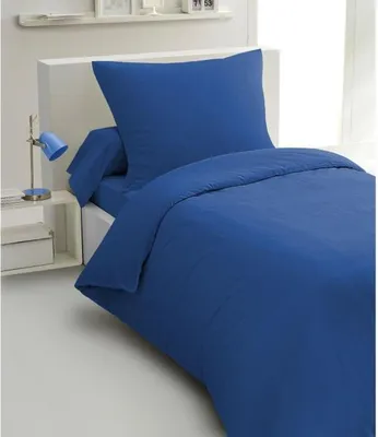 Produktbild von 2-teiliges Bettwäscheset HP72074 – 82 g Mikrofaser – 140 x 200 cm – Blau