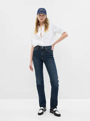 Produktbild von GAP Gerade geschnittene Jeans im 90er-Jahre-Stil mit hohem Bund 728815-00__27TALL