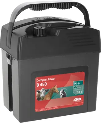 Produktbild von AKO Compact Power B450 9Volt Weidezaungerät Farbe Schwarz, ideal für Pferde