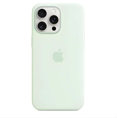Produktbild von Apple iPhone 15 Pro Max Silikon Hülle mit MagSafe - Soft Mint