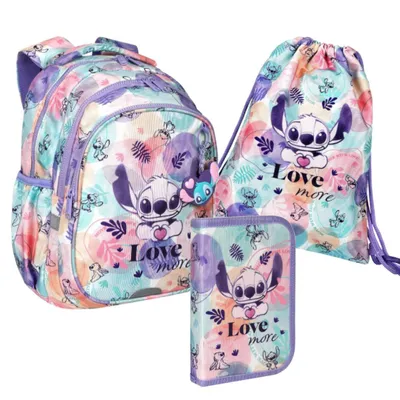 Produktbild von Rucksack Set ​Lilo & Stitch Disney Pastel Coolpack 3-teiliges Schulset