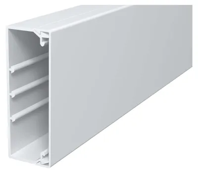 Produktbild von OBO WDK40110RW Wand-u.Deckenkanal ** m.Bodenlochung 40x110x2000 PVC 619115