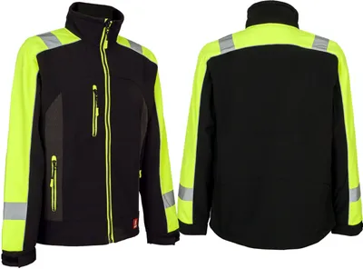 Produktbild von Softshell Arbeitsjacke Wasserdicht Winterjacke Warnjacke Fleecefutter (GL-8364) Gr. XXXL
