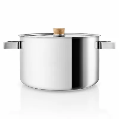 Produktbild von Eva Solo Nordic Kitchen 281260 Kochtopf inkl. Deckel, Edelstahl, 24 cm Durchmesser, Induktionsherd-geeignet