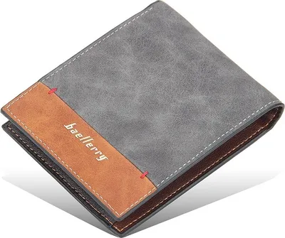 Produktbild von Baellerry Zack Geldbörse für Herren - Elegante graue Geldbörse KP12767