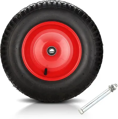 Produktbild von Rad für Kräne 4.00-8 Luftband 200 kg maximale Belastung 20 mm Asgabehälter/Naftrohrdurchmesser