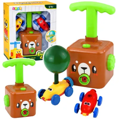 Produktbild von Spielzeugset mit Ballonwerfer, Autos und Teddybär für Kinder