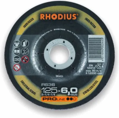 Produktbild von Schruppscheibe RS38 Ø 125 x 7,0 x 22,23mm VPE: 25