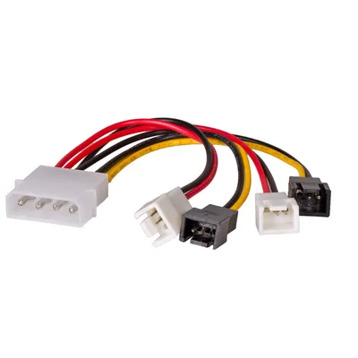 Produktbild von Kabel Molex - 2x 3 pin Akyga AK-CA-34 Przewód zasilania wentylatorów 12V 5V 15cm