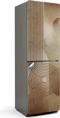 Produktbild von Nebliger Birkenwald – Kühlschrank Aufkleber – Klebefolie Kühlschrank – Kühlschrank Dekor – Kühlschrankfolie selbstklebend – Küchen Dekoration – 60x190 cm