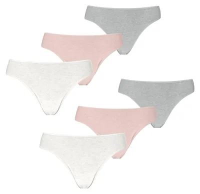 Produktbild von 6er Pack PUMA Damen Strings Baumwolle Modal